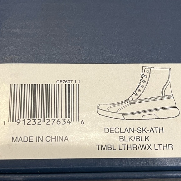 Polo Ralph Lauren Declan Winter Rain Duck Boots black leather Mens Size 8